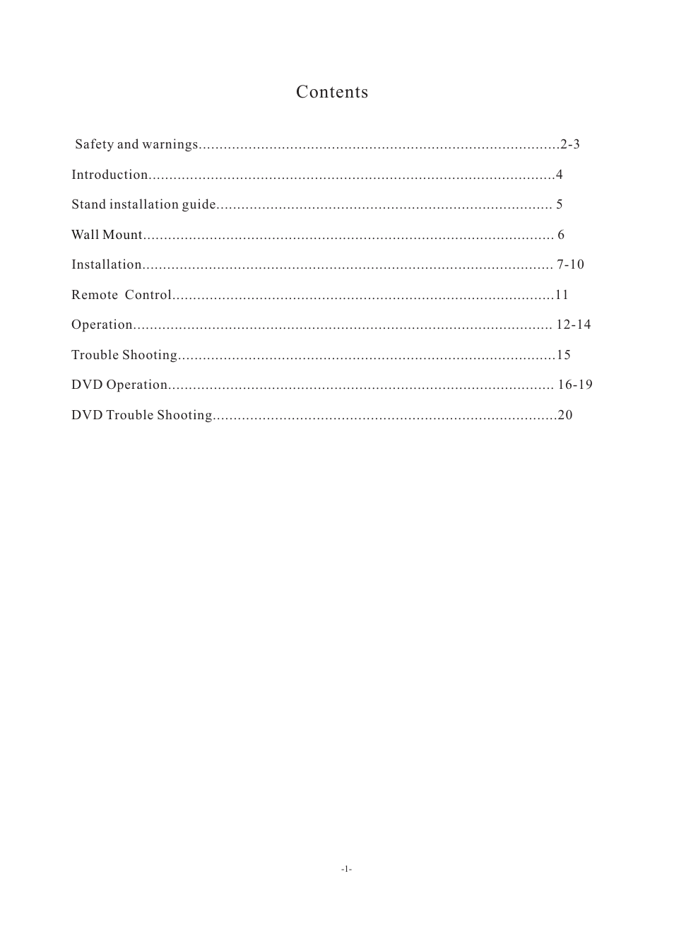 Curtis RLEDV2680A User Manual | Page 2 / 22