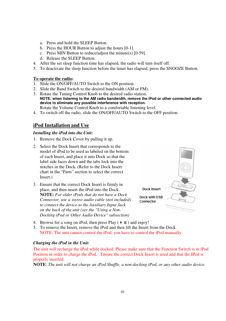 RCA WM60A User Manual | Page 10 / 11