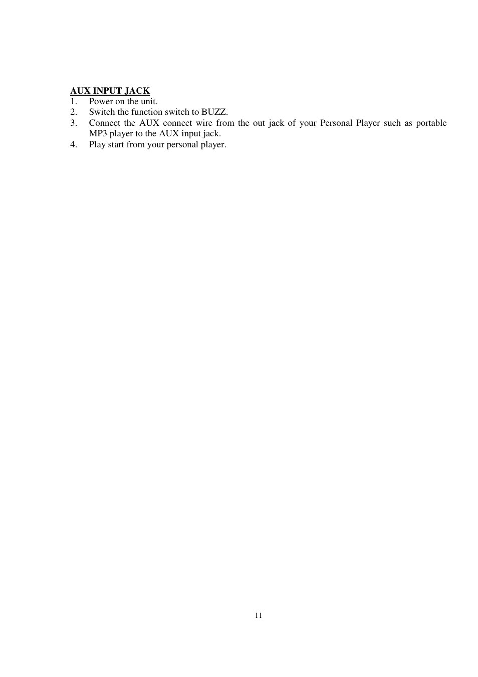 RCA WM60A User Manual | Page 11 / 11