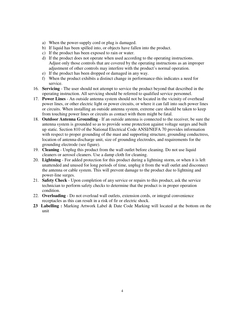 RCA WM60A User Manual | Page 4 / 11