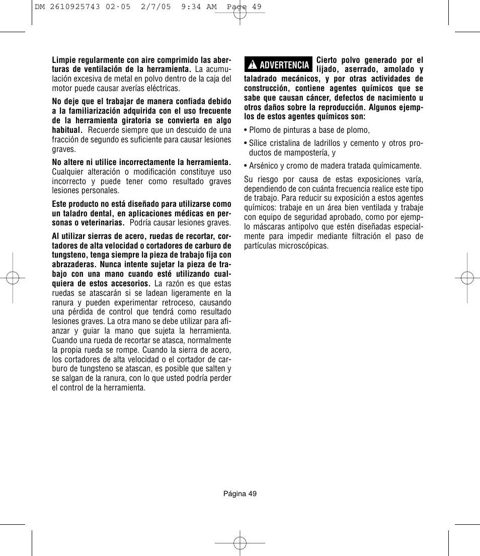 Dremel 770 User Manual | Page 49 / 68
