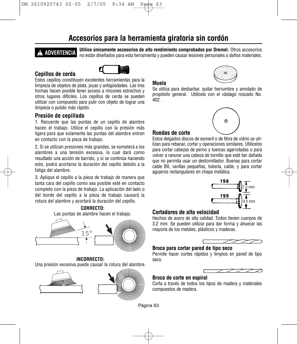 Dremel 770 User Manual | Page 63 / 68
