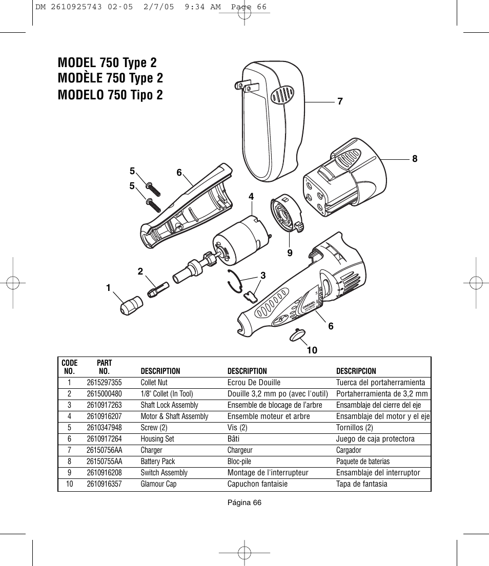 Dremel 770 User Manual | Page 66 / 68