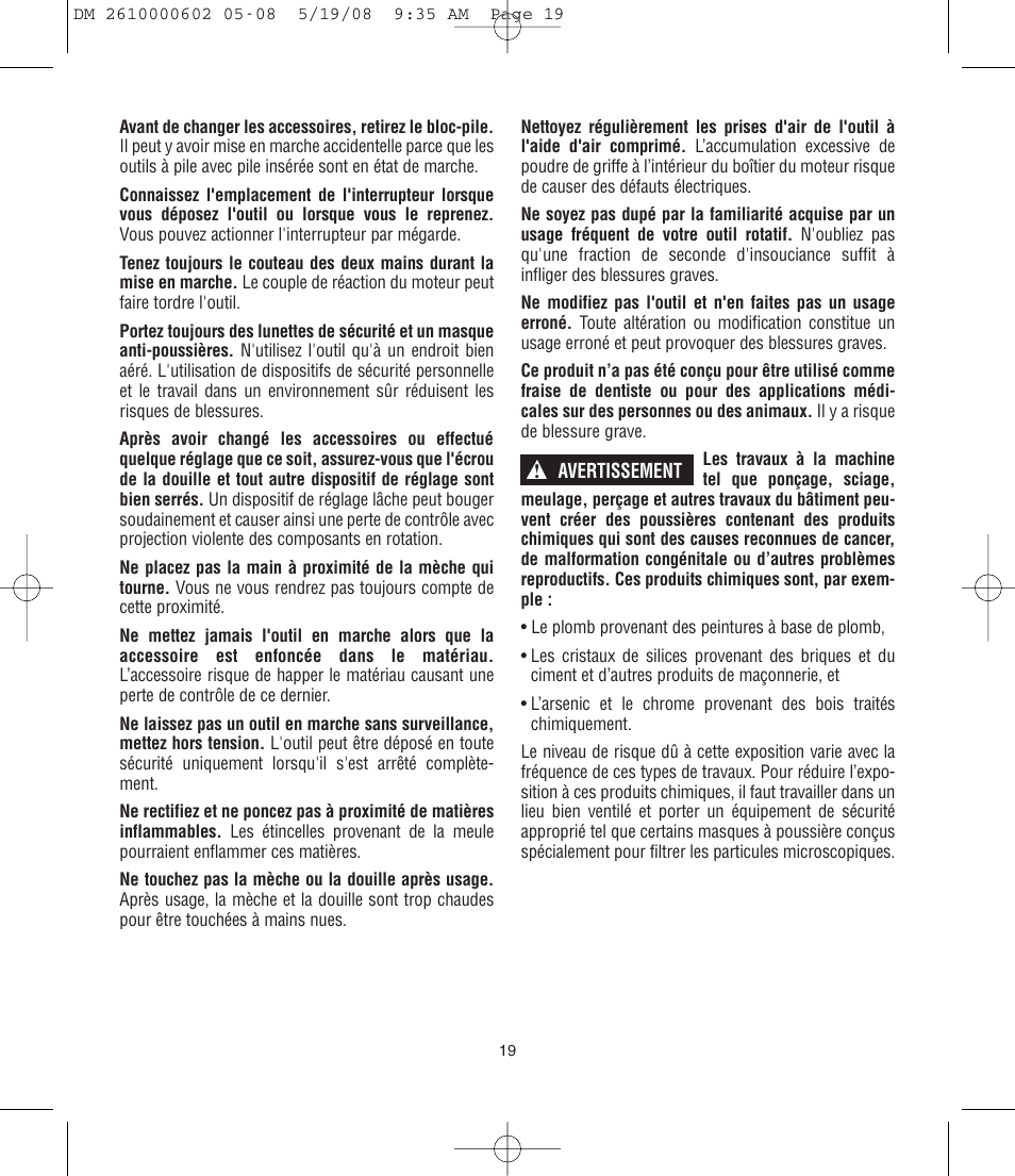 Dremel DM 2610000602 761 User Manual | Page 19 / 48