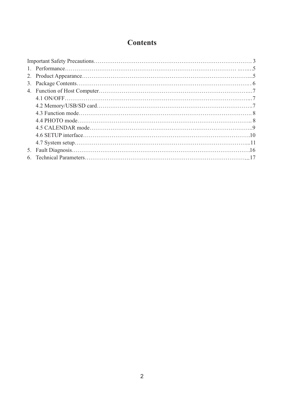 Curtis SDPF787 User Manual | Page 2 / 17