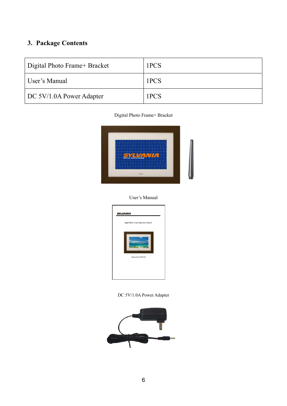 Curtis SDPF787 User Manual | Page 6 / 17