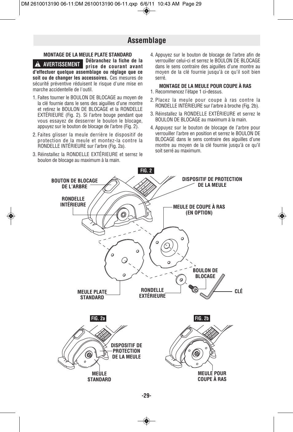 Assemblage | Dremel SM20 User Manual | Page 29 / 60