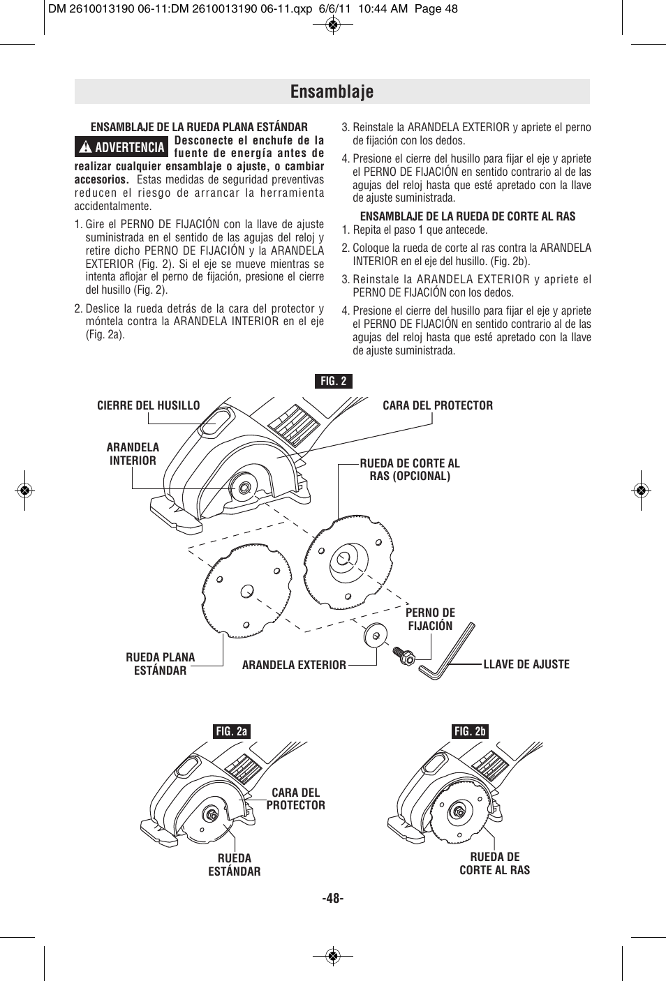 Ensamblaje | Dremel SM20 User Manual | Page 48 / 60