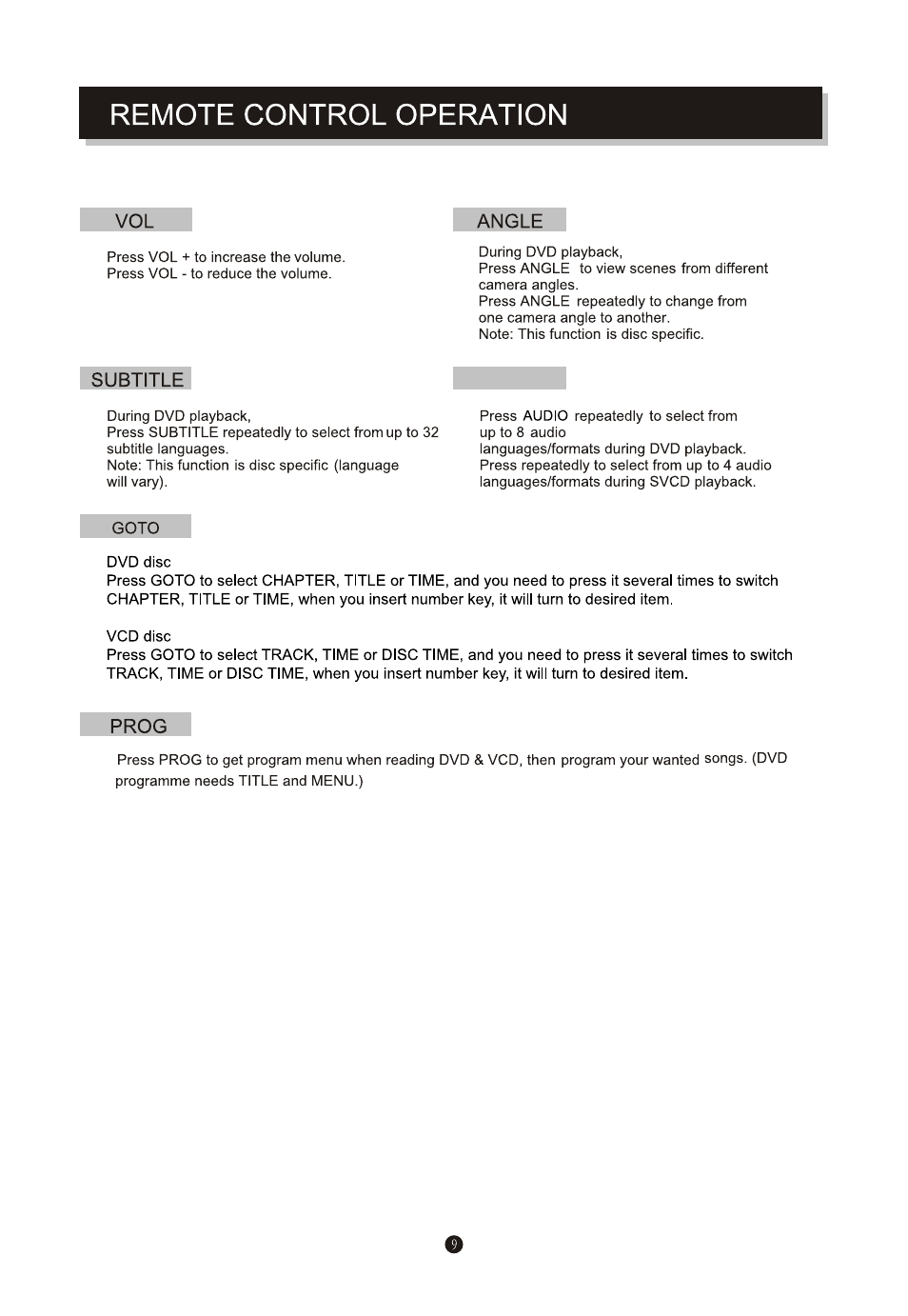 Hc-2009207 dwm-100 mtk高清 英文manual 9 | Curtis SDVD1046-B User Manual | Page 12 / 15