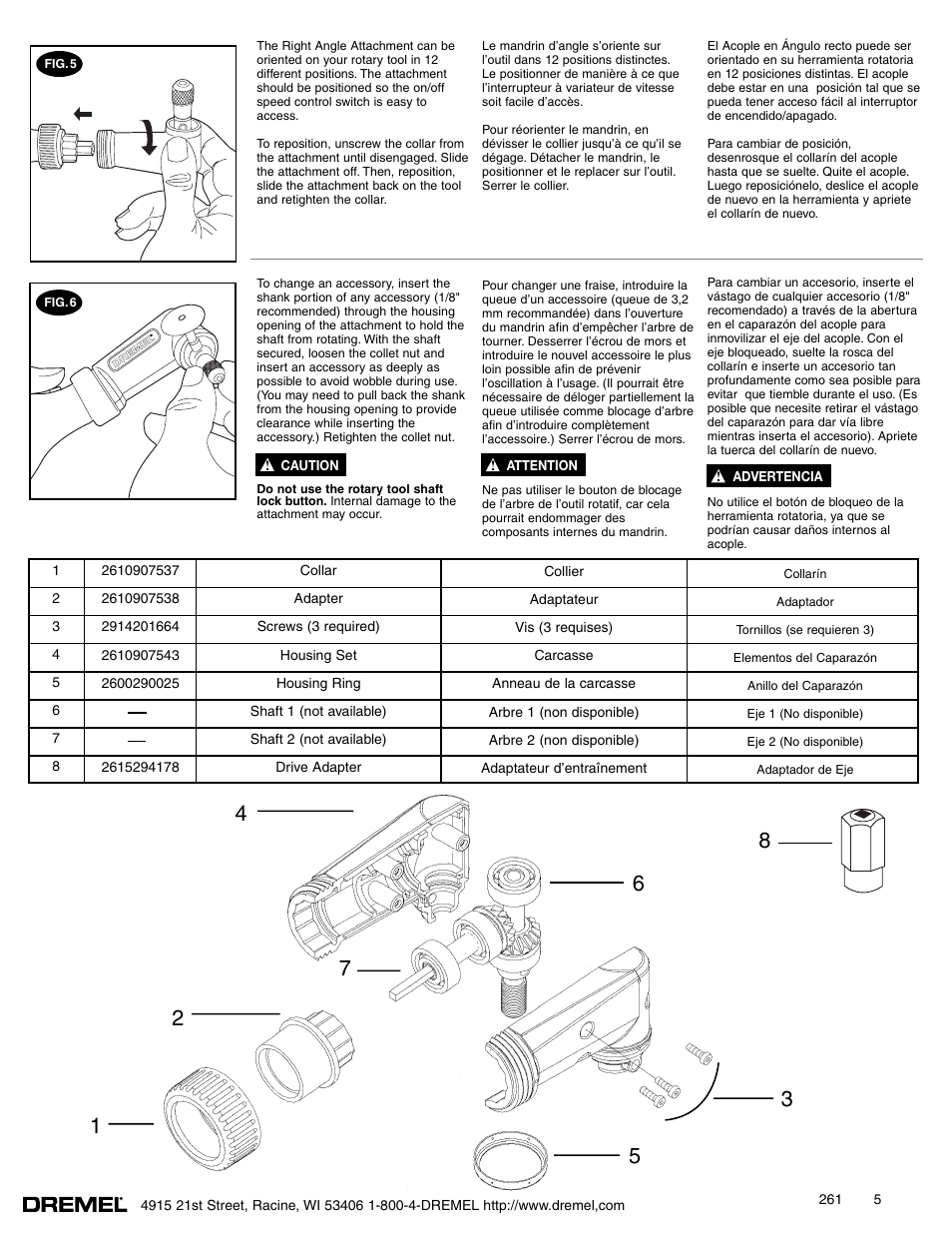 Dremel 575 User Manual | Page 2 / 2