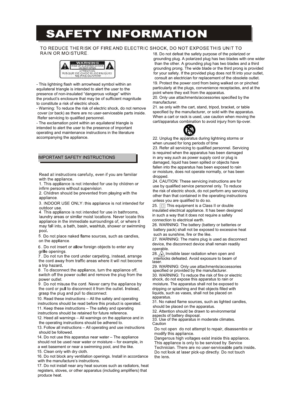 Curtis SDVD6655-B User Manual | Page 2 / 15