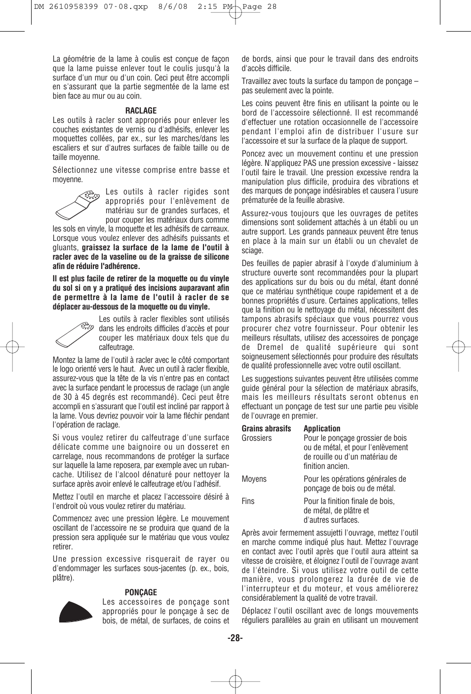 Dremel 6300 User Manual | Page 28 / 52