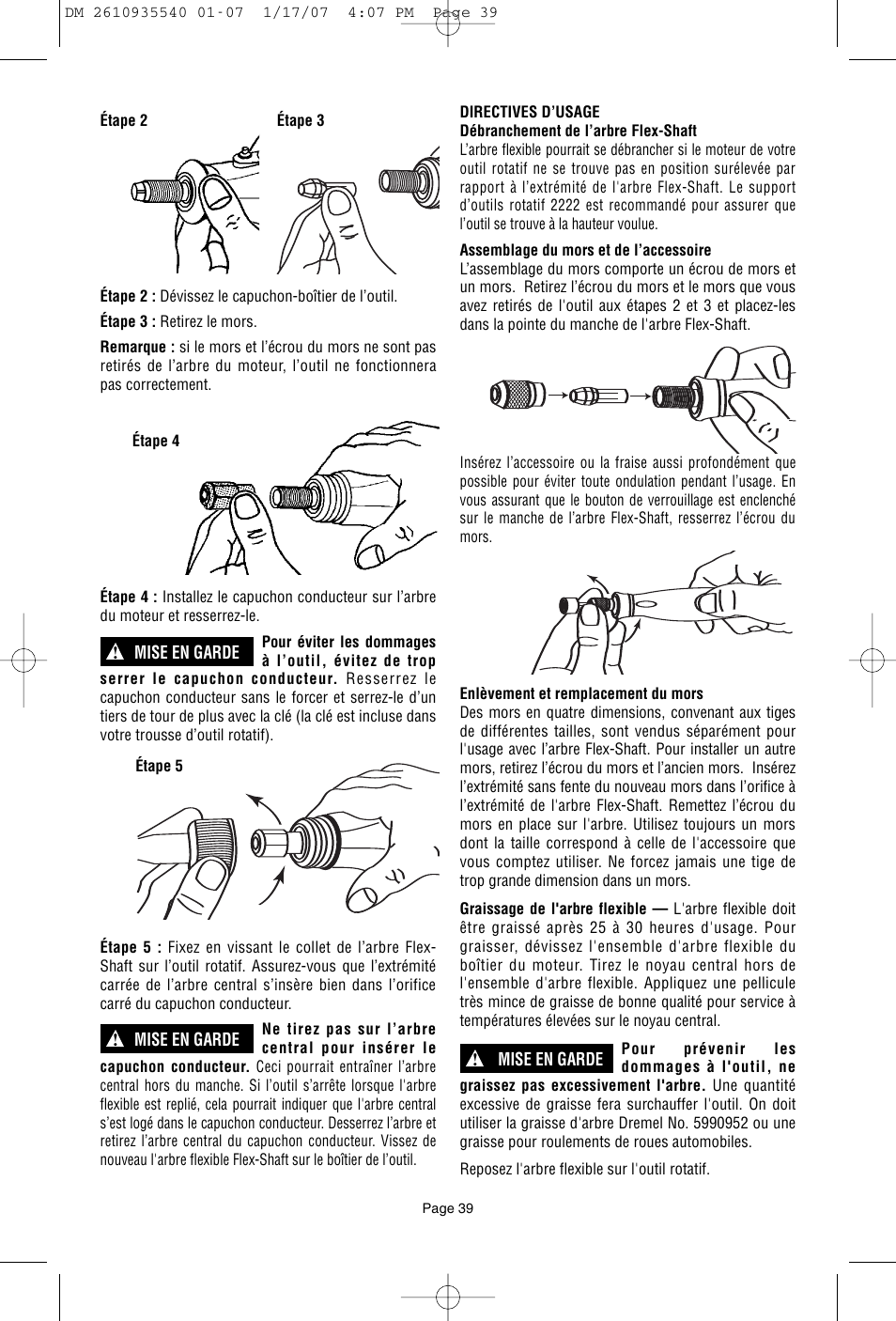 Dremel F013039519 User Manual | Page 39 / 88