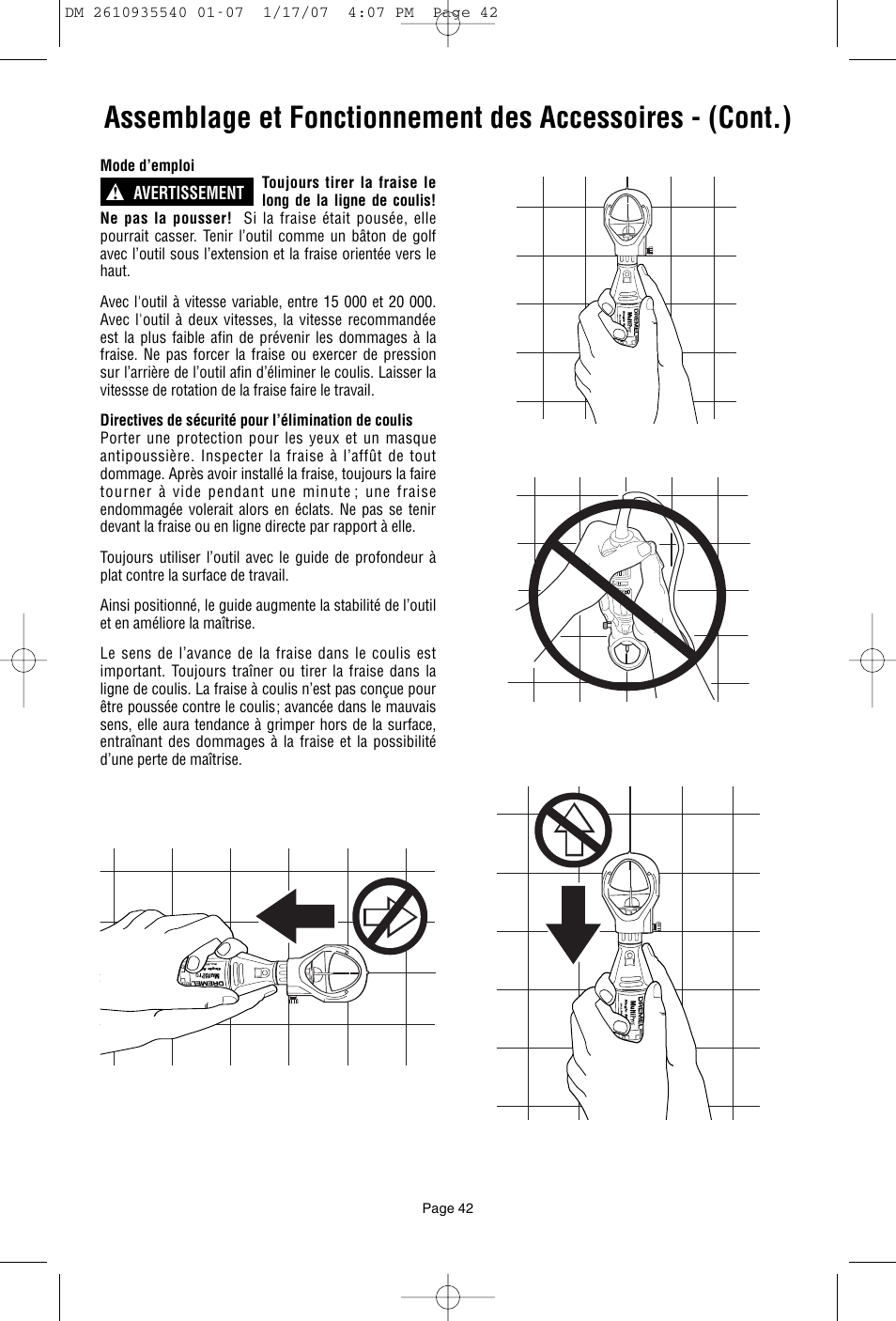 Dremel F013039519 User Manual | Page 42 / 88