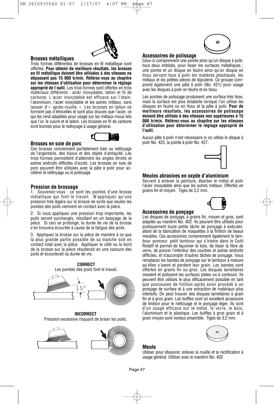 Dremel F013039519 User Manual | Page 47 / 88