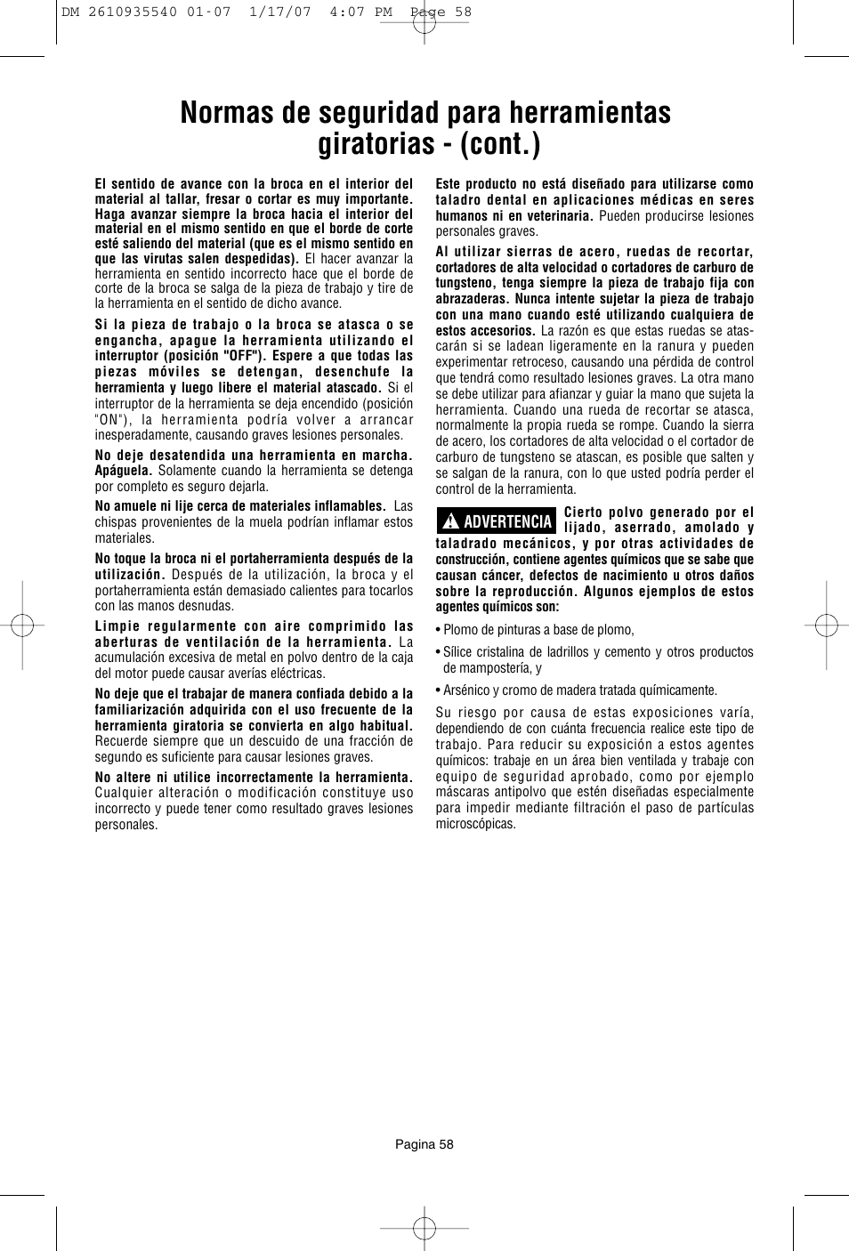 Dremel F013039519 User Manual | Page 58 / 88