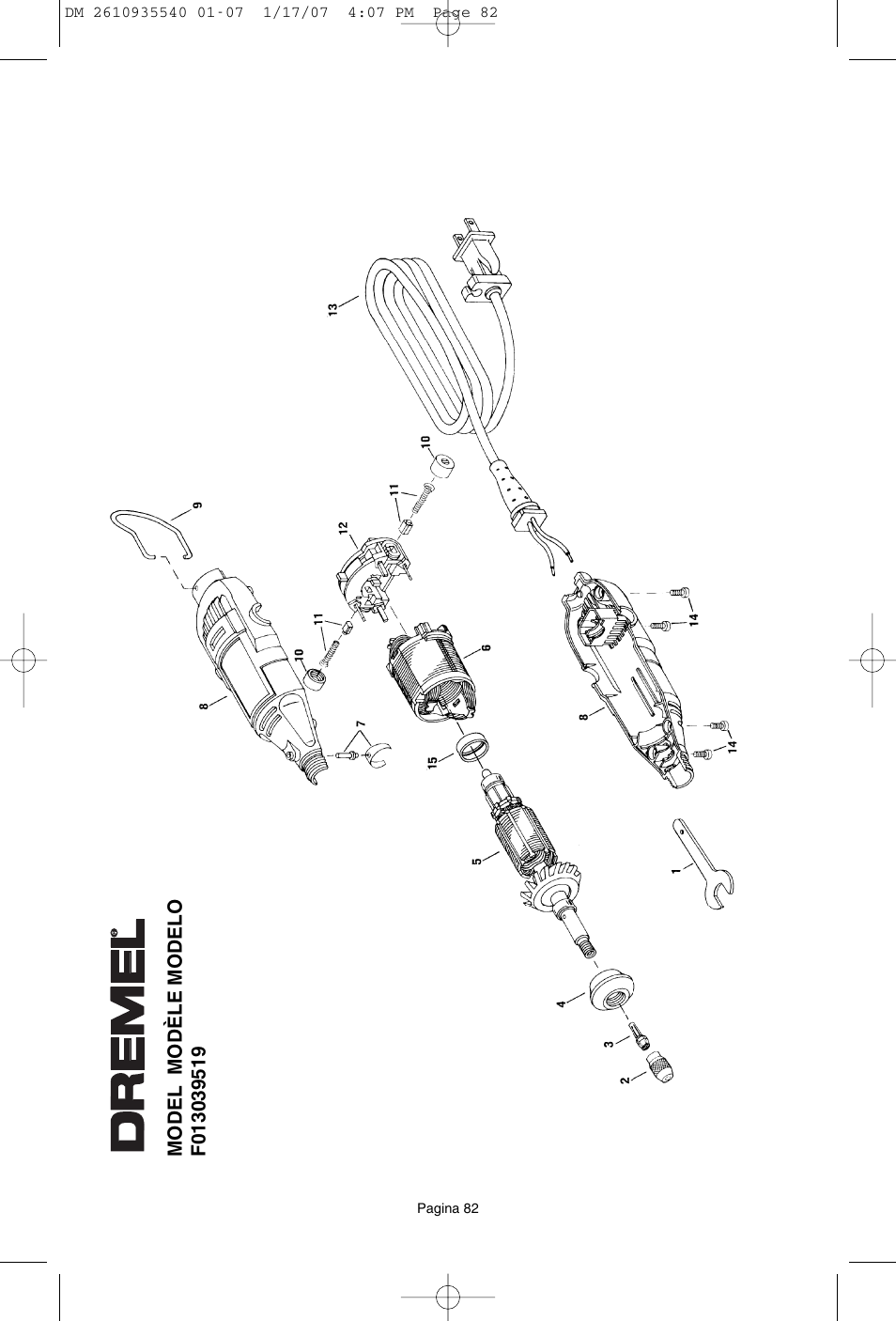 Dremel F013039519 User Manual | Page 82 / 88