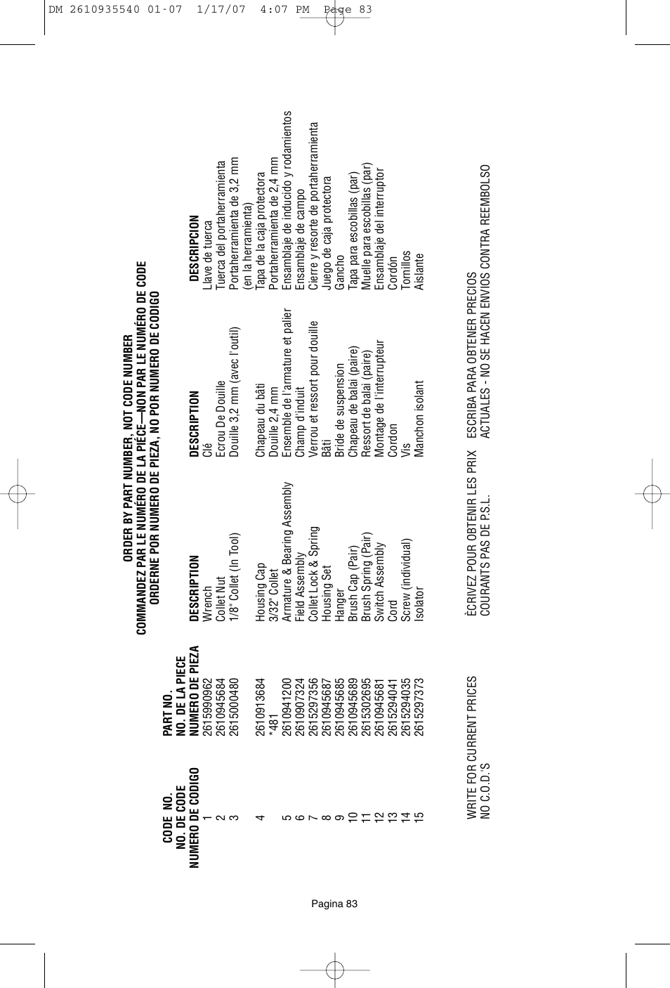 Dremel F013039519 User Manual | Page 83 / 88