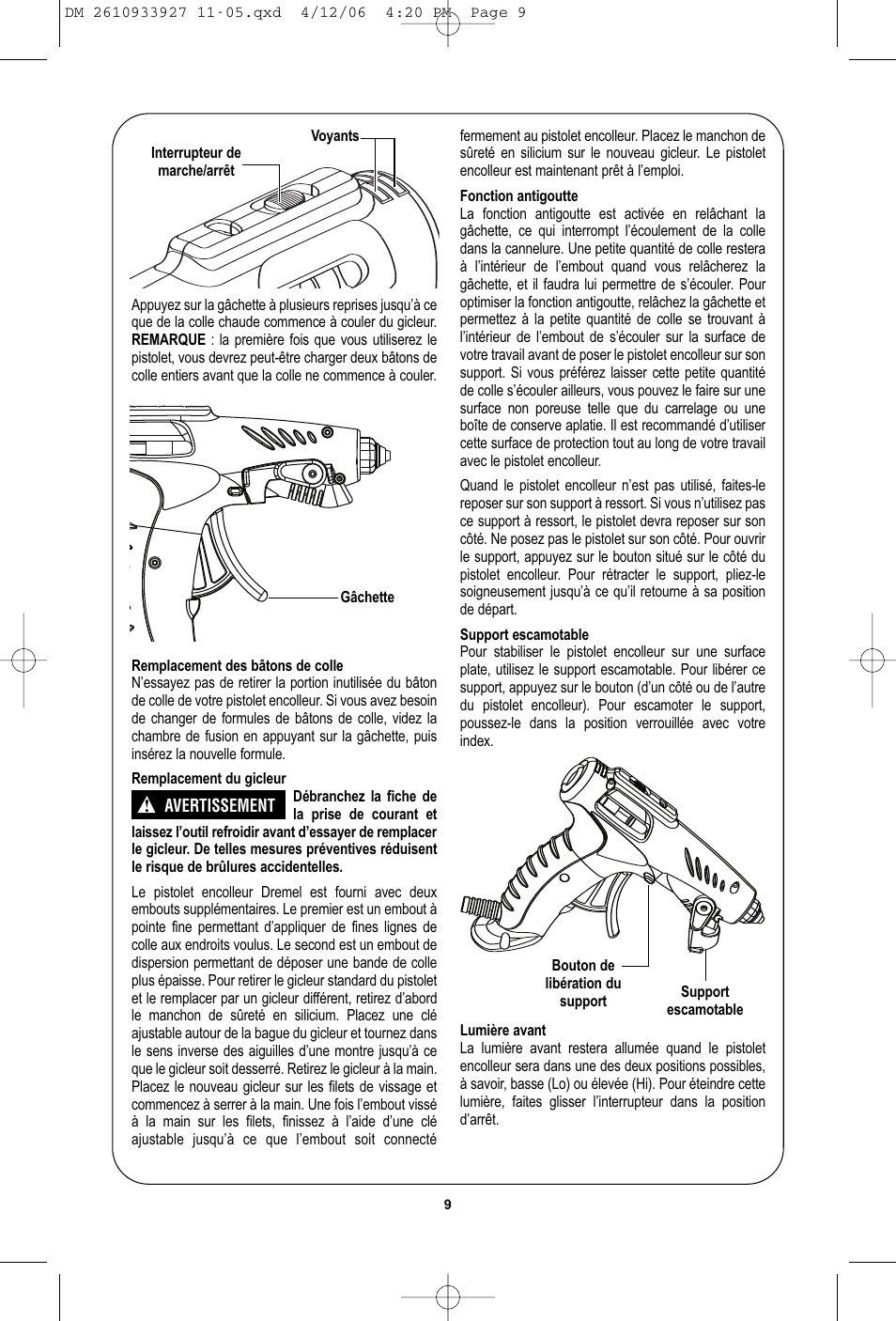 Dremel 1200 User Manual | Page 9 / 16