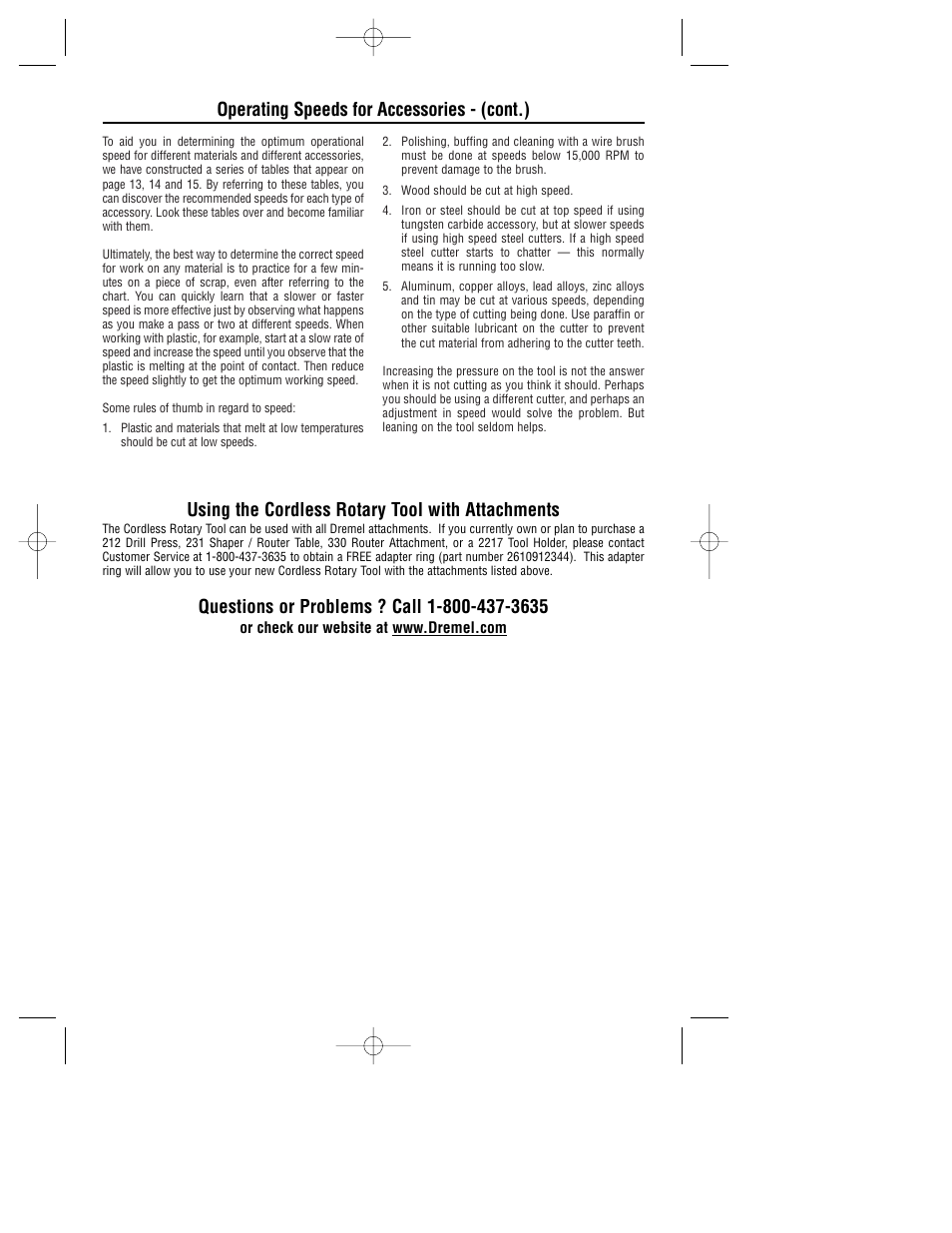 Using the cordless rotary tool with attachments | Dremel 780 User Manual | Page 11 / 63
