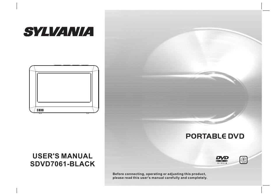 Curtis SDVD7061 User Manual | 12 pages