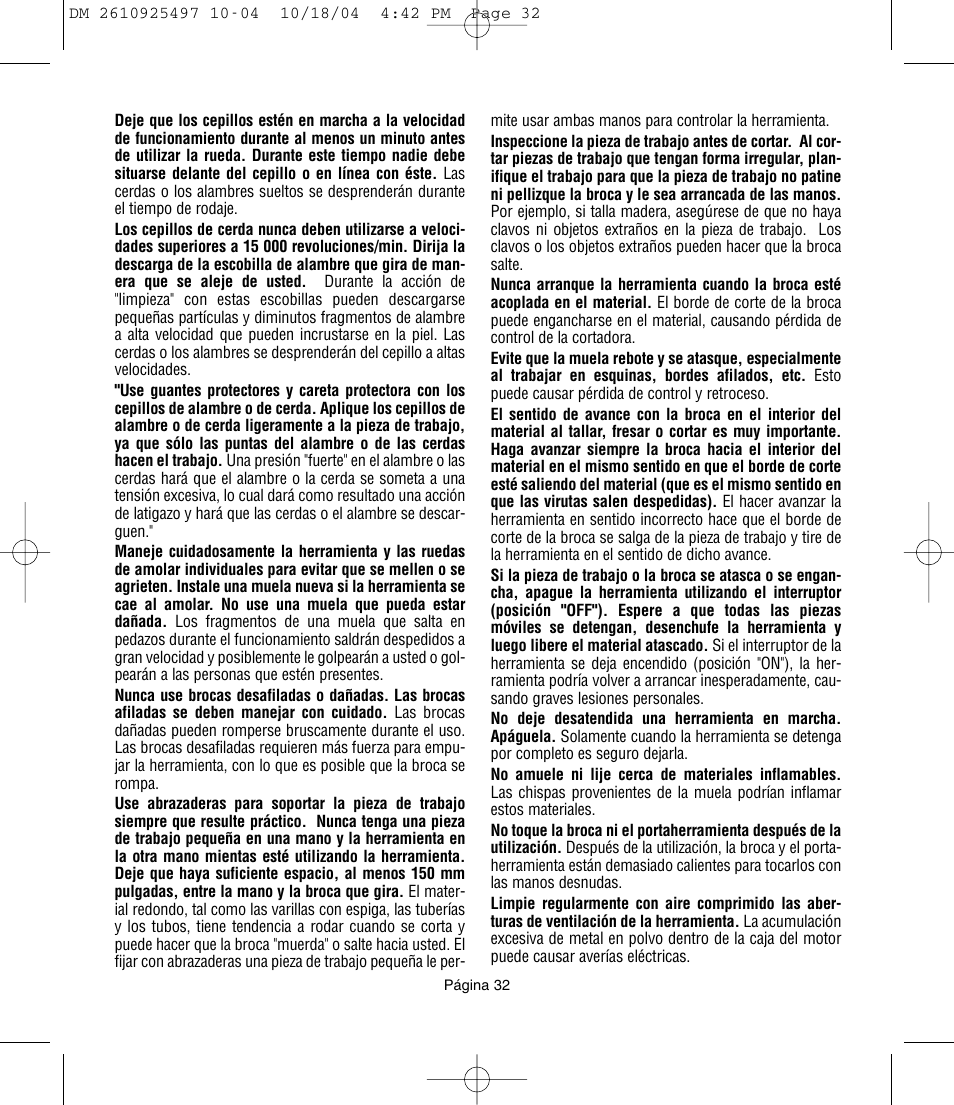 Dremel 764 User Manual | Page 32 / 43