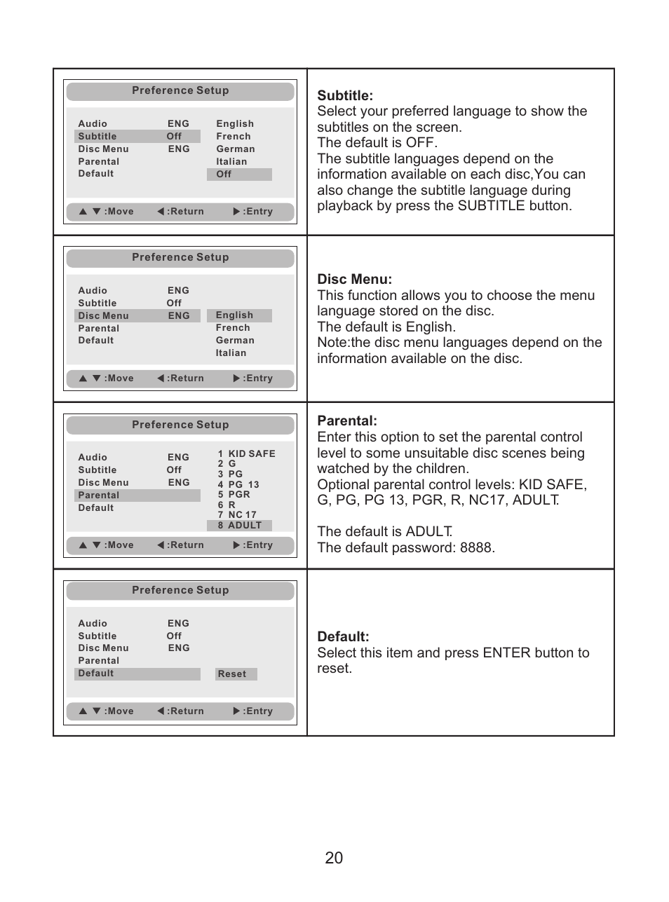 Curtis SDVD8738 User Manual | Page 22 / 24