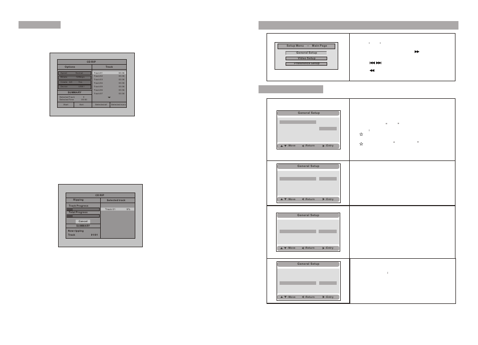 Ò³ãæ 13, System setup, 23 22 general setup page | Cd ripping | Curtis SDVD8747 User Manual | Page 13 / 15