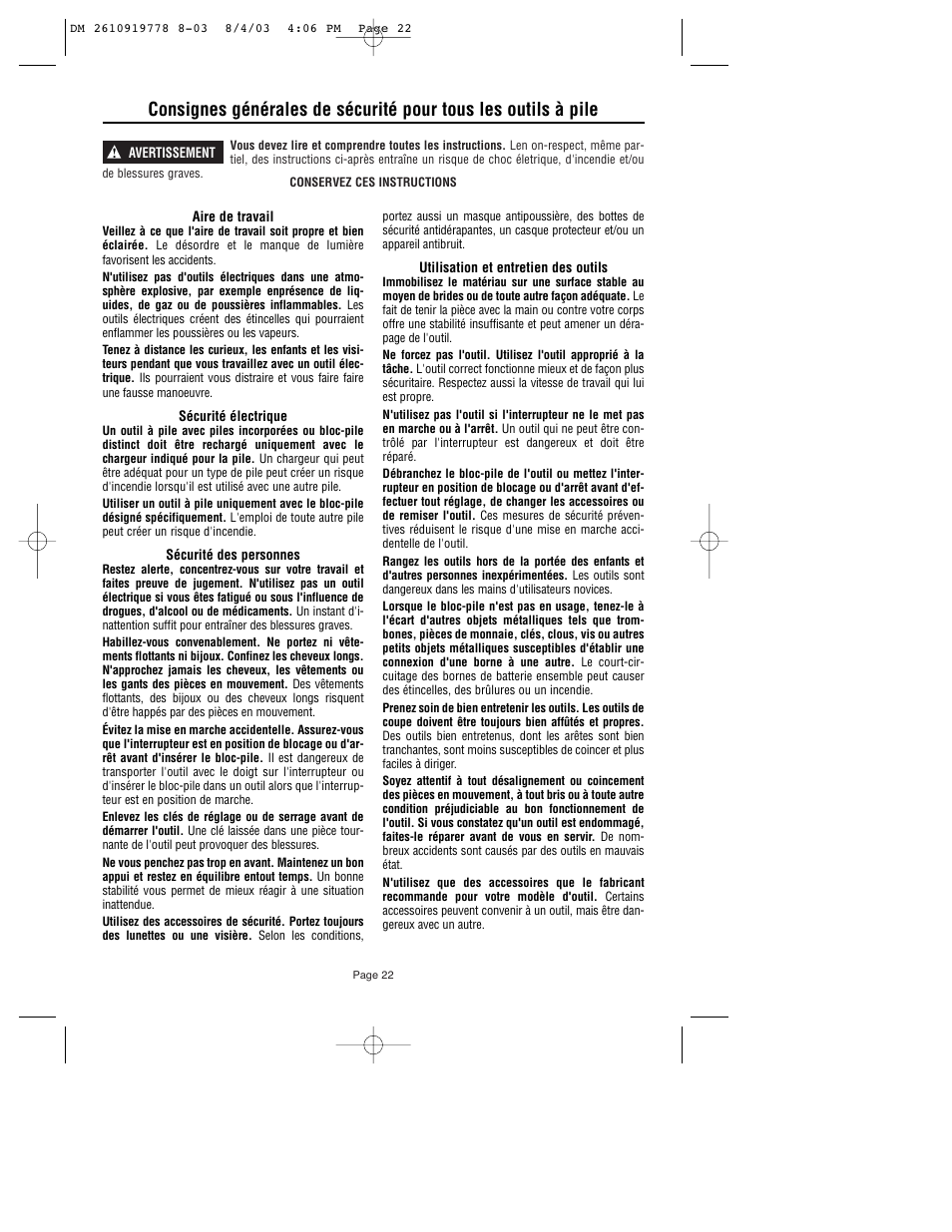 Dremel 800 User Manual | Page 22 / 64