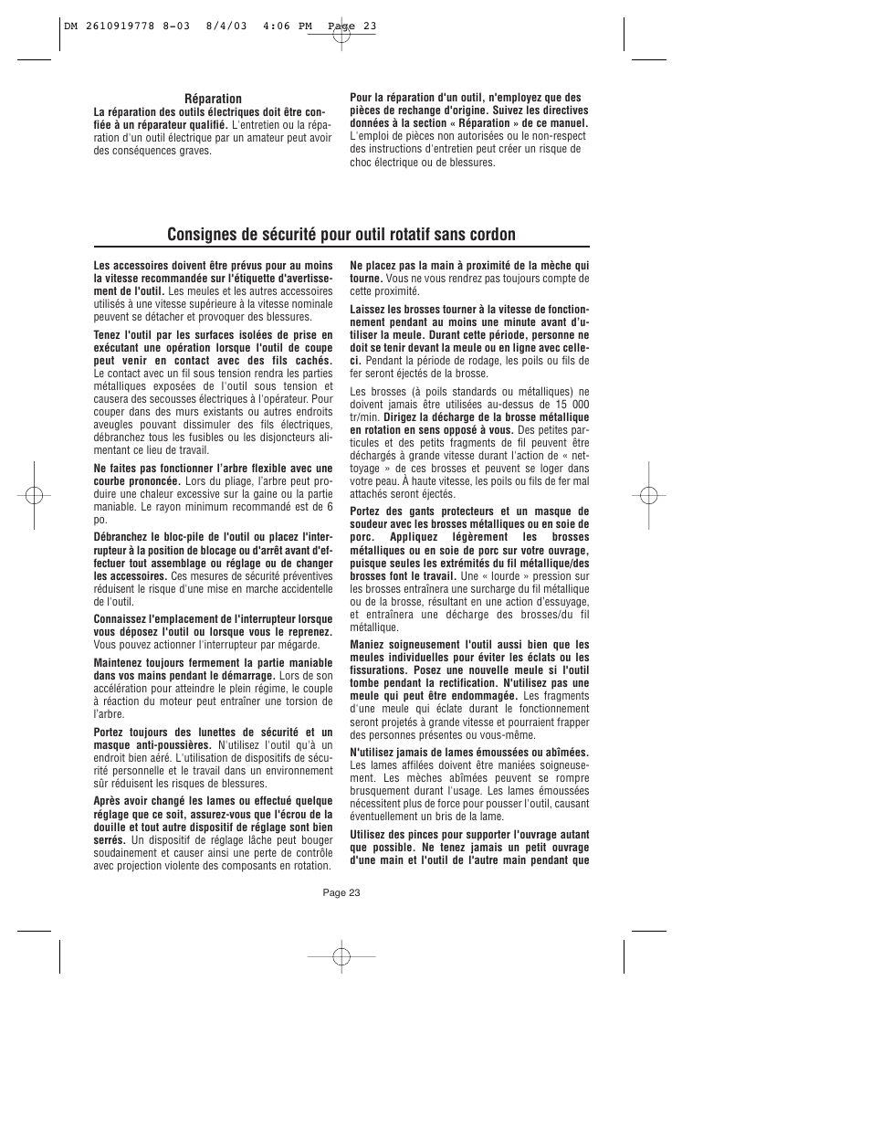 Dremel 800 User Manual | Page 23 / 64
