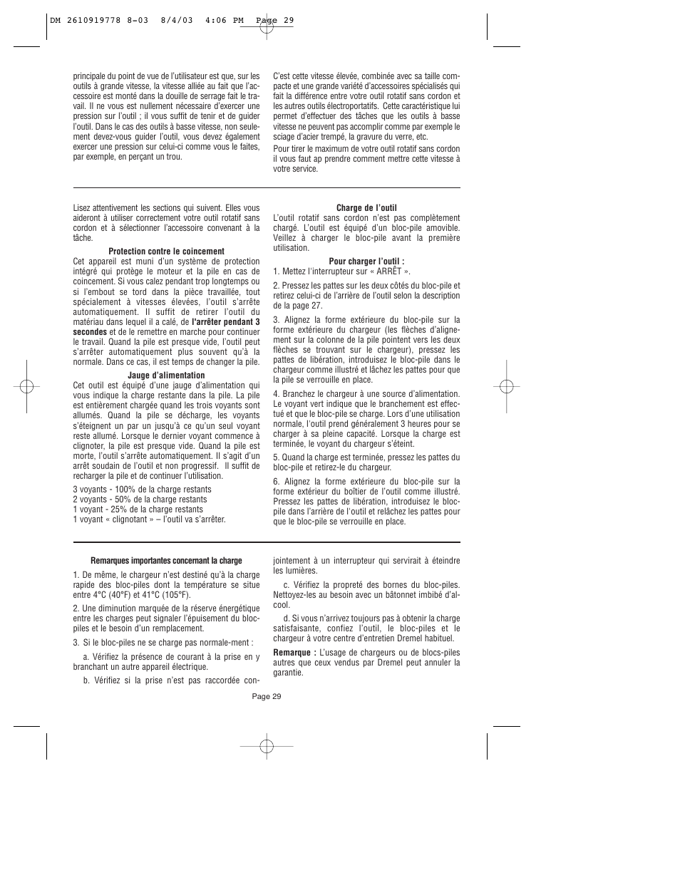 Dremel 800 User Manual | Page 29 / 64