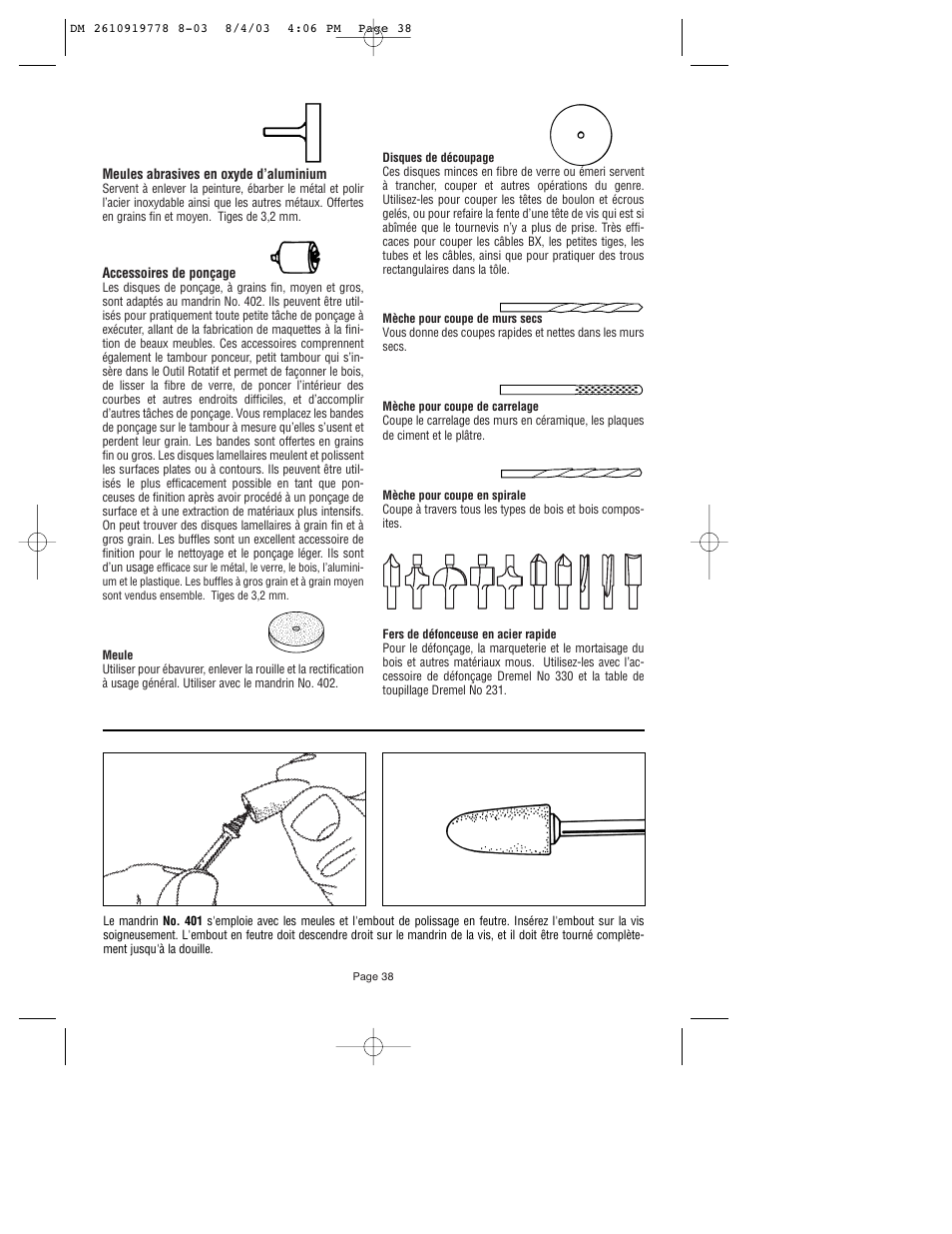 Dremel 800 User Manual | Page 38 / 64