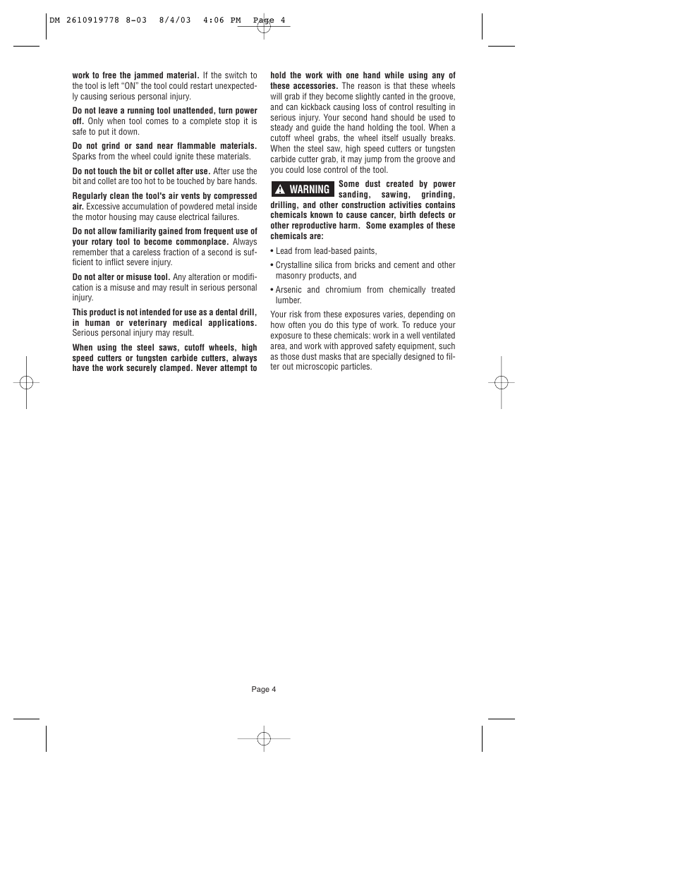 Dremel 800 User Manual | Page 4 / 64