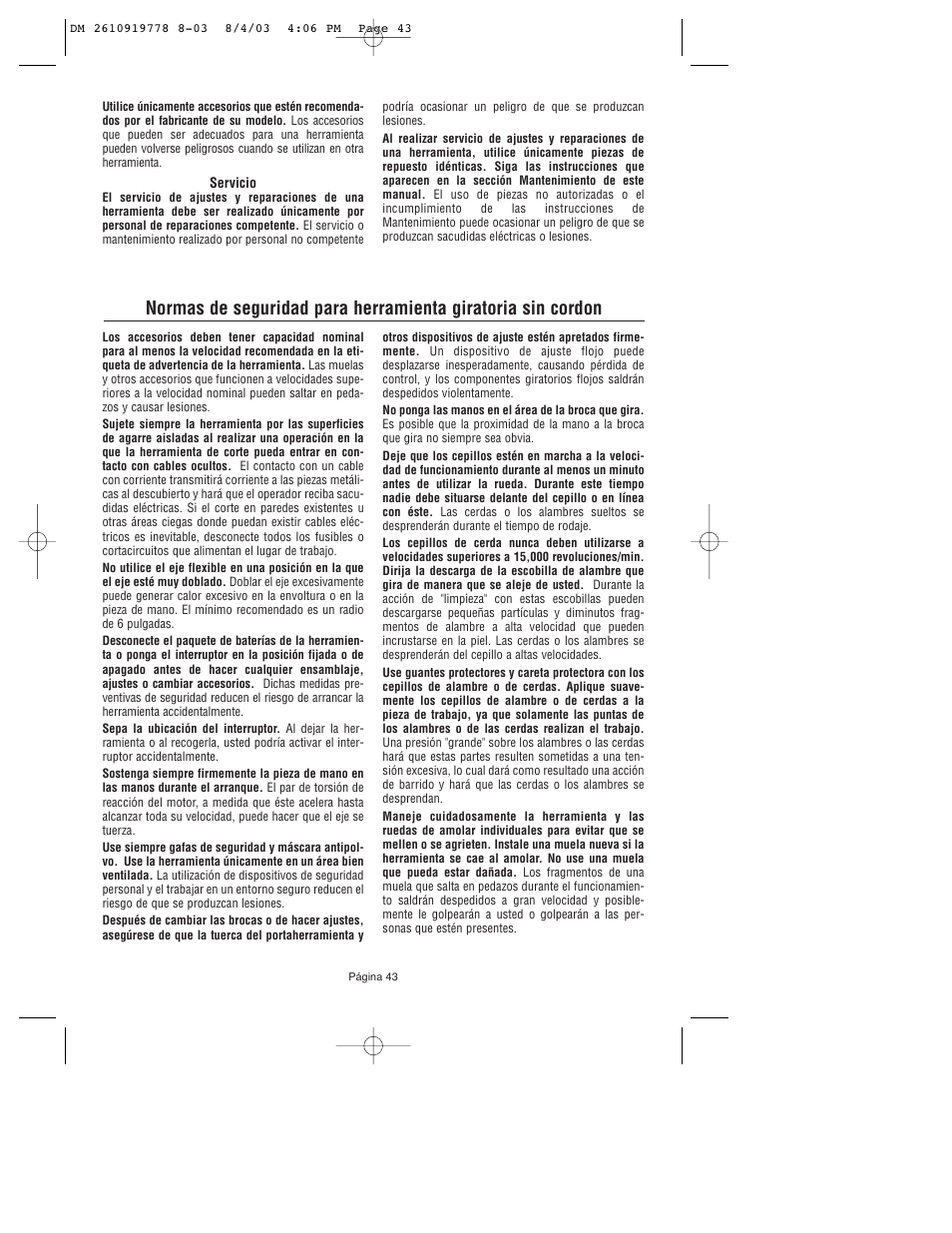 Dremel 800 User Manual | Page 43 / 64