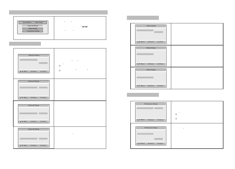 Ò³ãæ 13, System setup, 23 22 general setup page | Video setup page, Preference page | Curtis SDVD9002 User Manual | Page 13 / 14