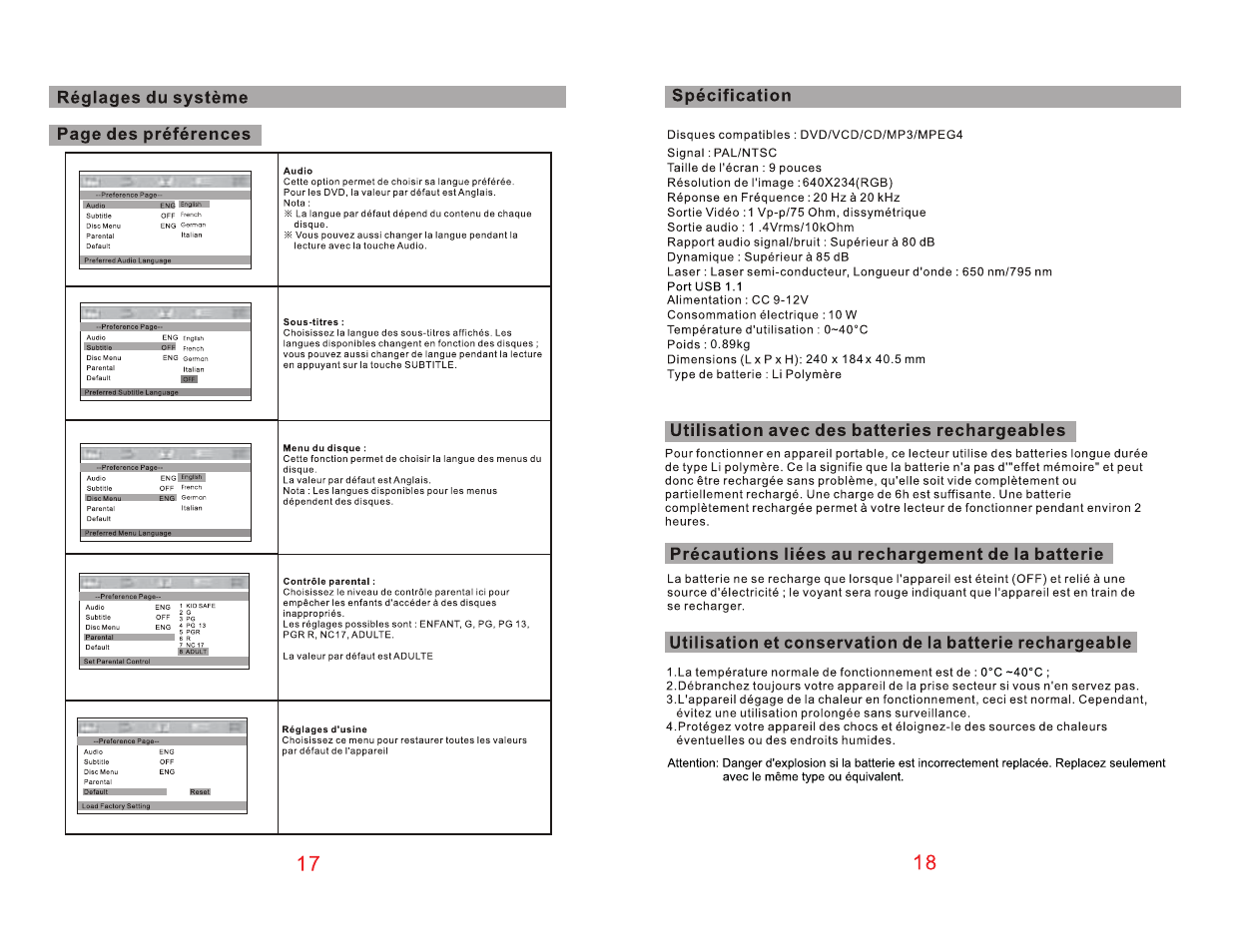 Curtis SDVD9004 User Manual | Page 10 / 11