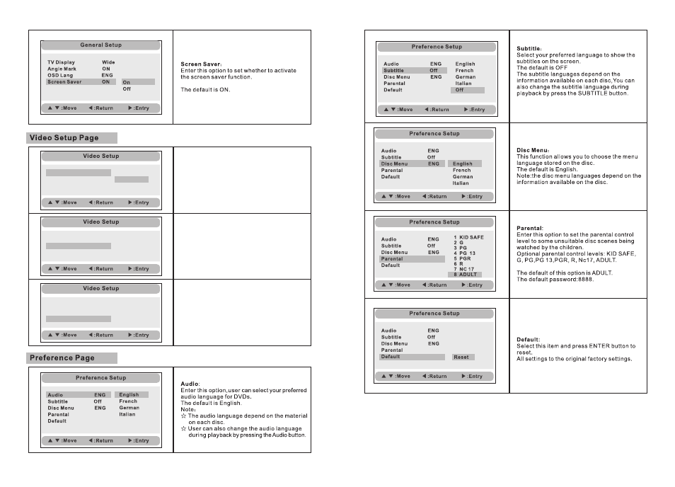 Ò³ãæ 12 | Curtis SDVD9005 User Manual | Page 12 / 13