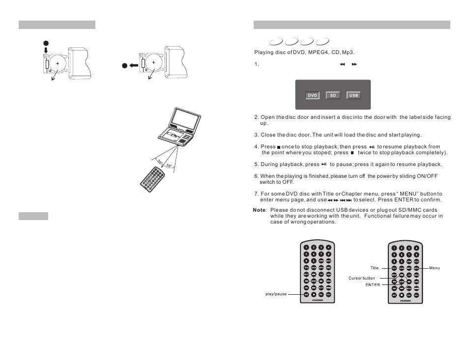 Ò³ãæ 6, Basic operation | Curtis SDVD9005 User Manual | Page 6 / 13