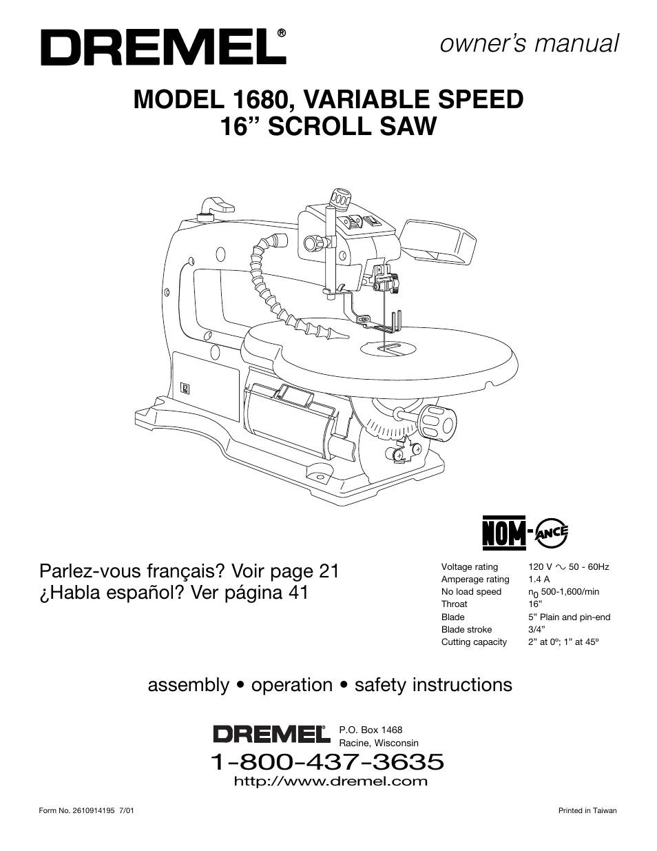 Dremel 1680 User Manual | 64 pages