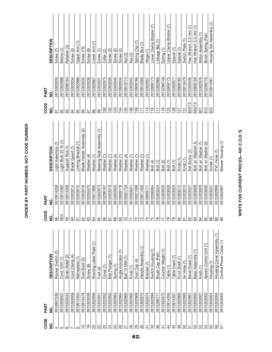 Dremel 1680 User Manual | Page 62 / 64