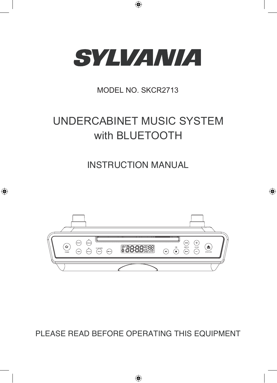 Curtis SKCR2713 User Manual | 9 pages
