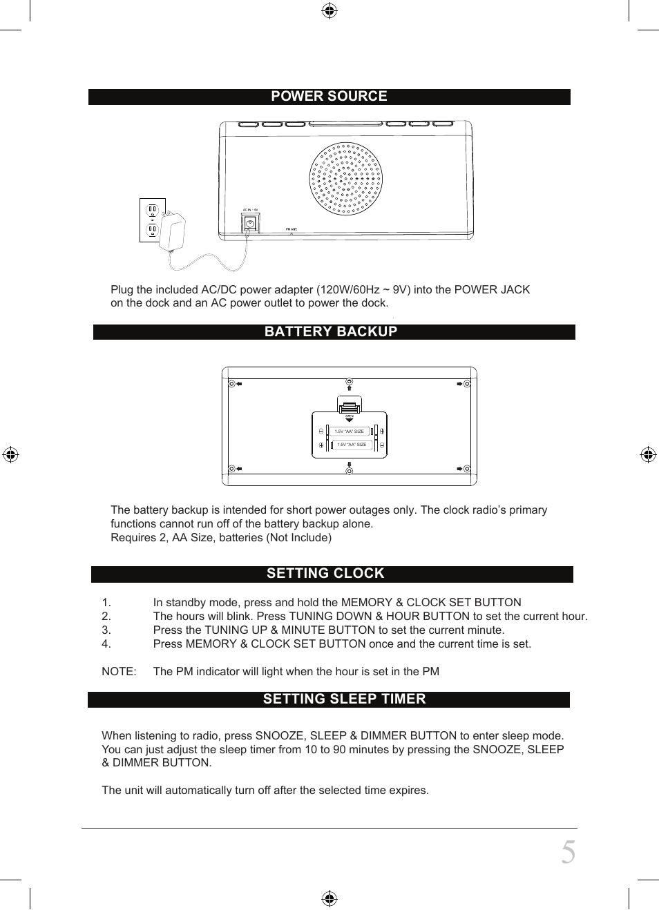 Curtis SCR1206B-PL User Manual | Page 5 / 8