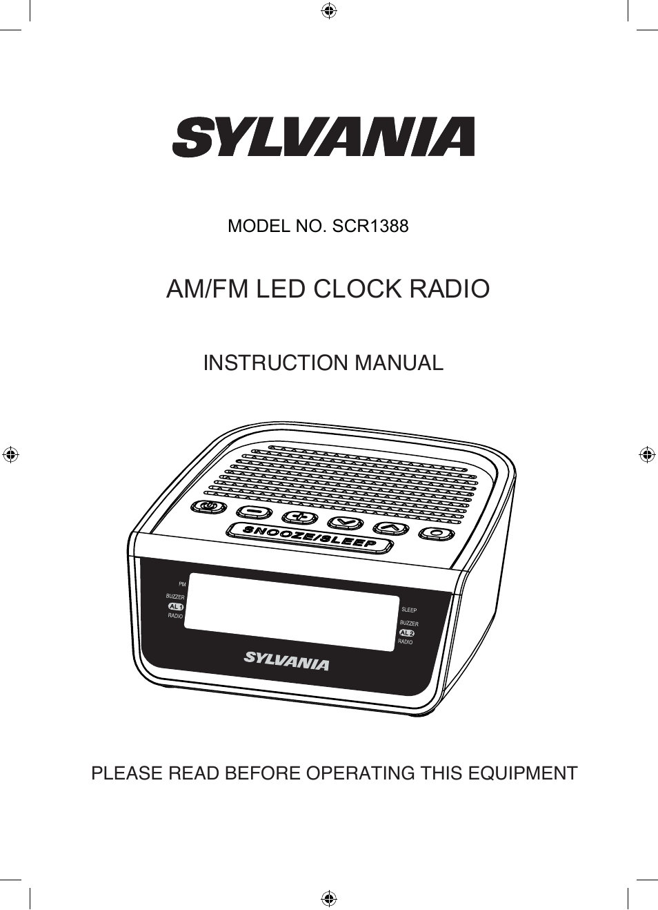 Curtis SCR1388B User Manual | 7 pages
