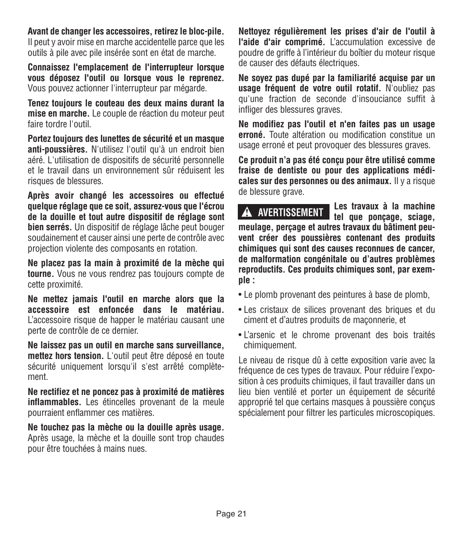 Dremel 761 User Manual | Page 21 / 52