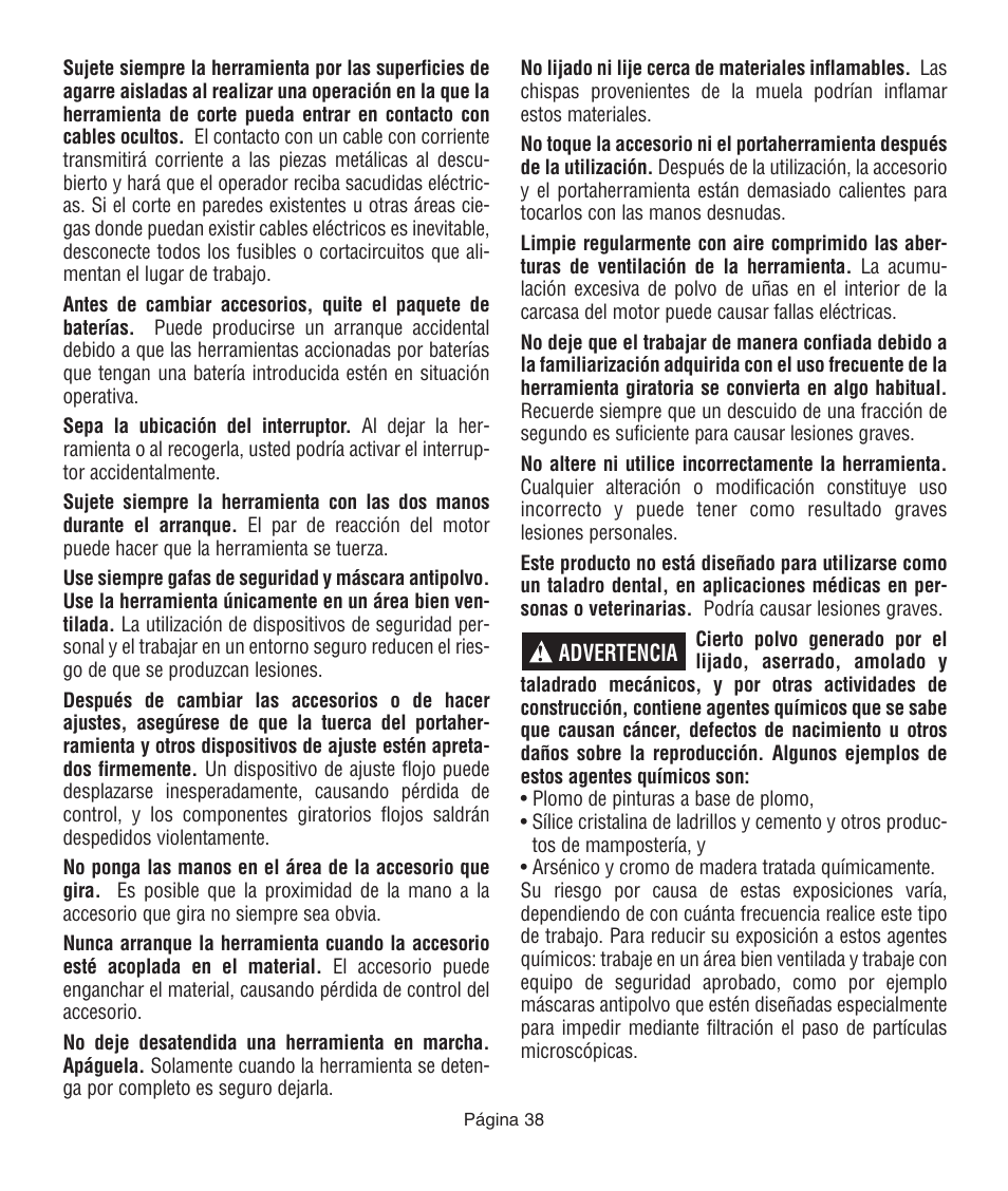 Dremel 761 User Manual | Page 38 / 52