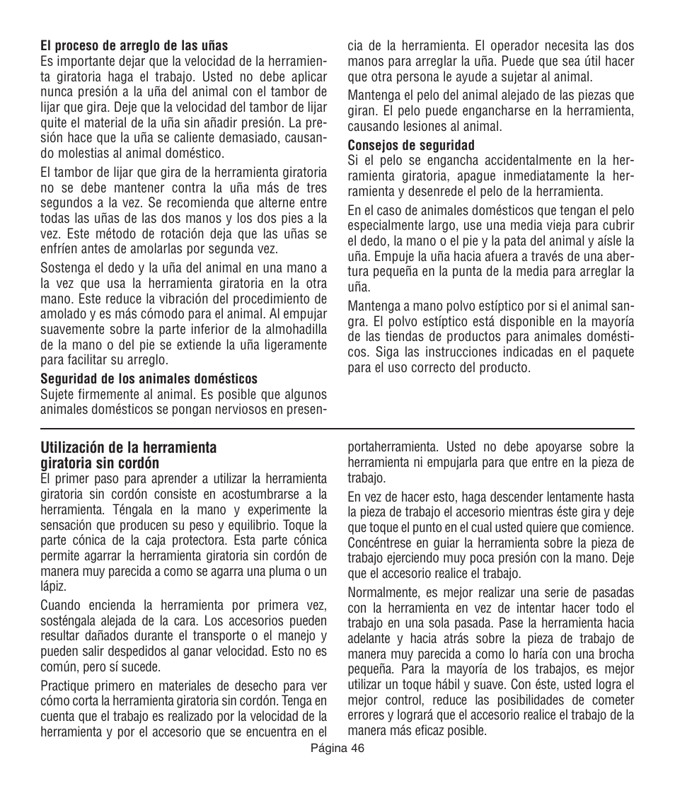 Dremel 761 User Manual | Page 46 / 52