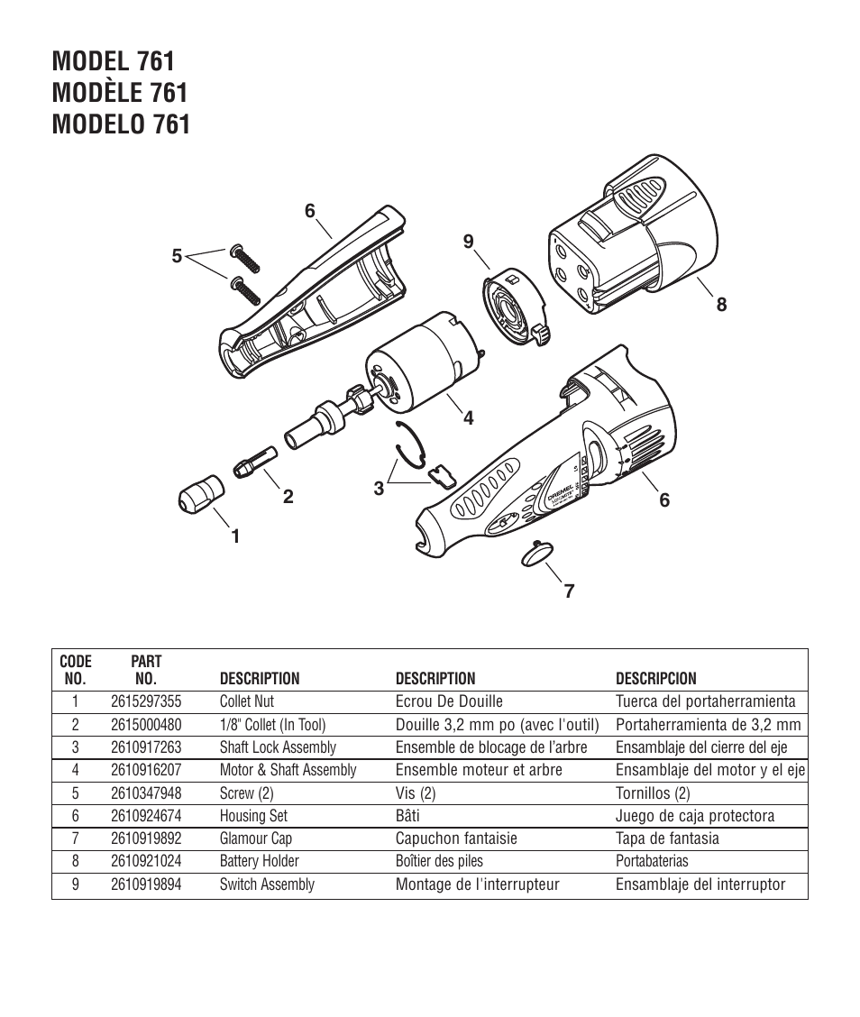 Dremel 761 User Manual | Page 52 / 52