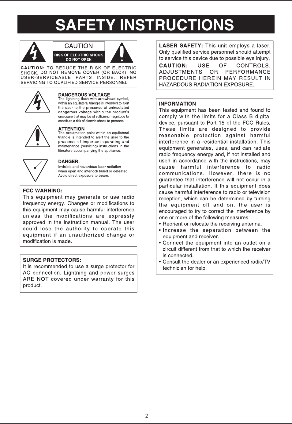 Curtis SCR4986 User Manual | Page 2 / 13