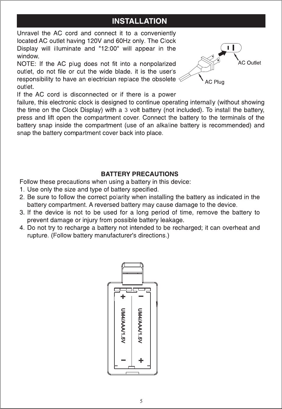 Curtis SCR4986 User Manual | Page 5 / 13