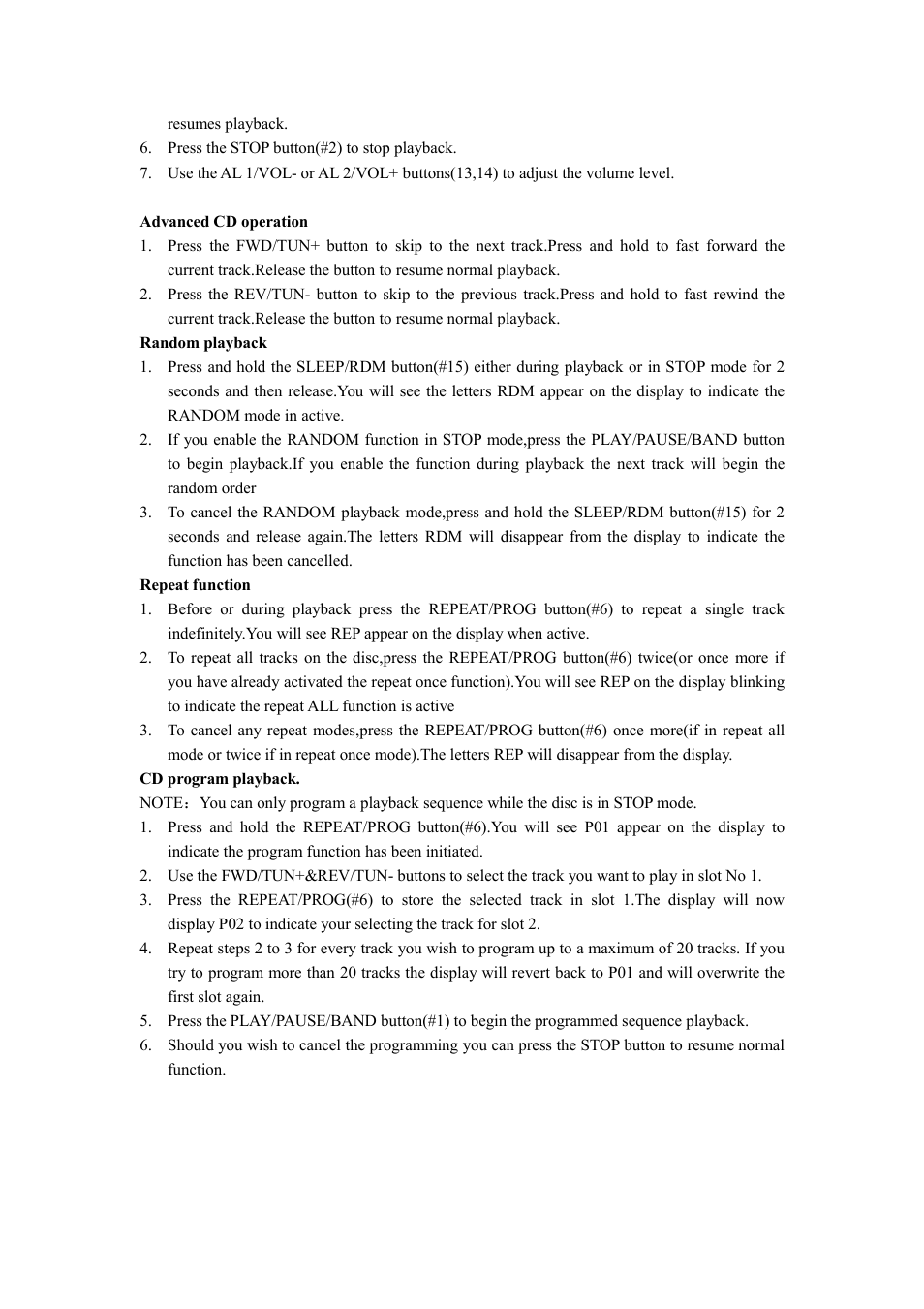 Curtis SCR4986 User Manual | Page 9 / 13